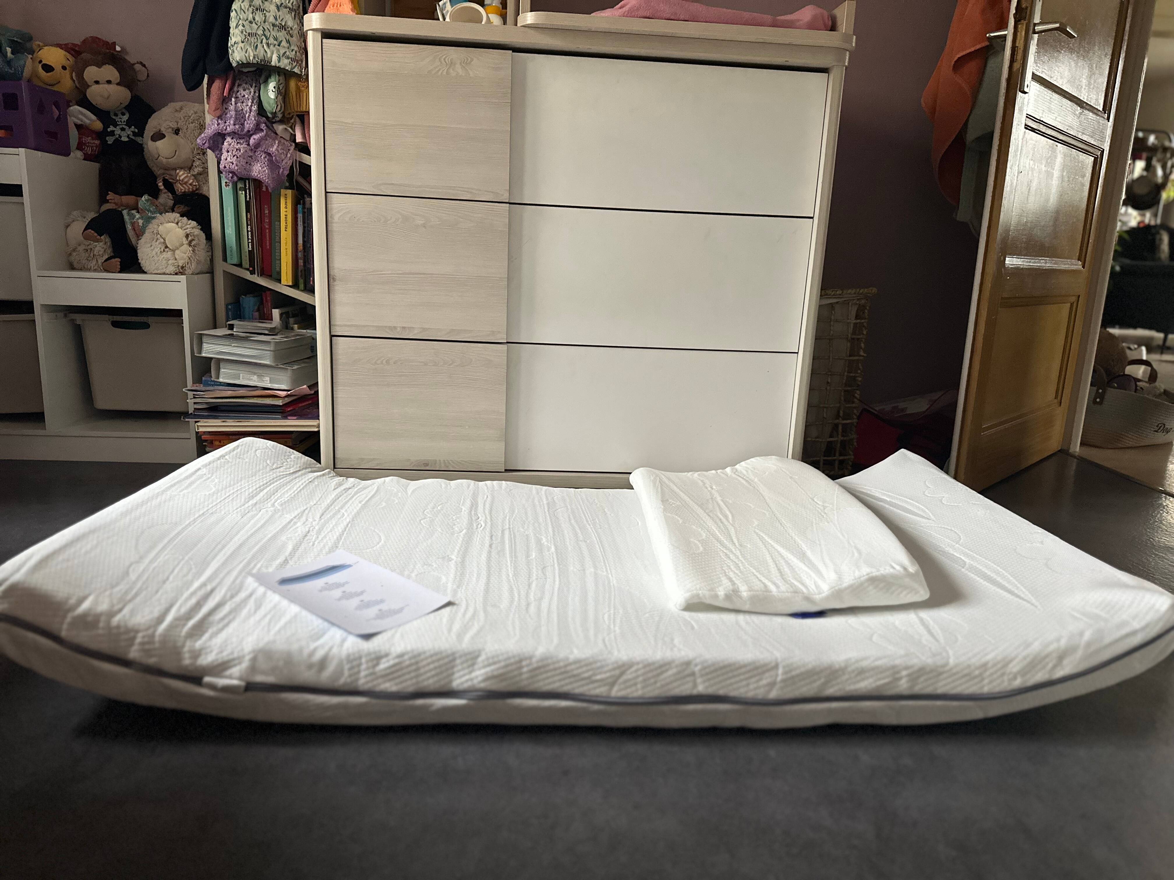 Colchon enrollado para niño